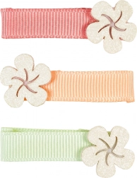 Souza! Hair Clips with Flowers - 3 pcs
