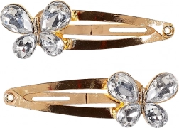 Haarspeldjes met vlinders - 2 stuks