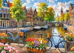 Puzzle Amsterdam Tulips 1000 Pieces
