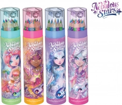 Kleurpotloden NEBULOUS STARS in koker met geïntegreerde slijper (18 kleuren)