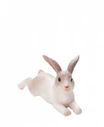 MOJO konijn liggend – realistische kunststof figuur