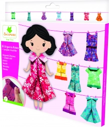 Pockets origami kleding voor een papieren pop