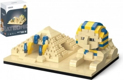 Mini kit de construction KOCO pyramide et Sphinx, 410 pièces