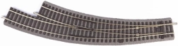 Piko curved turnout with ballast right
