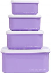 Set van vier snackdoosjes A Little Lovely Company – Eenhoorns