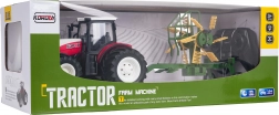 Tracteur RC pour enfants avec andaineur à foin 1:24 – rouge