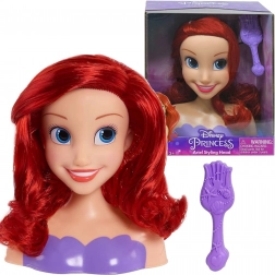 Tête à coiffer DISNEY Princesse Ariel – La Petite Sirène avec brosse