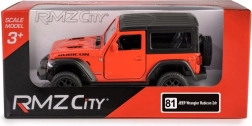Metalen automodel JEEP Wrangler Rubicon 2021 Hard Top 1:35 rood