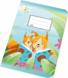 Školní sešit A5 gelinieerd 10 vellen Eekhoorntjes 12 mm