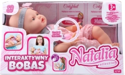 Interactive Baby Doll NATALIA 41 cm with sounds and closing eyes
