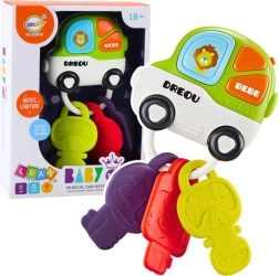 Interactive Baby Keys with Car-Shaped Remote – Lights, Sounds, and Teether