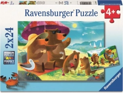Ravensburger Puzzle Bear Family on an Outing 2 x 24 Pieces