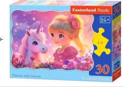 Puzzle Princesse avec licorne 30 pièces CASTORLAND