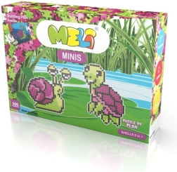 Meli Minis Shells 2-in-1 – Snail and Turtle, 500 pieces