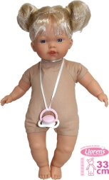 Panenka Aitana realistische pop met zacht lichaam en geluiden 33 cm