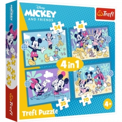 Trefl puzzels 4-in-1 – Vrolijke verhalen MICKEY MOUSE