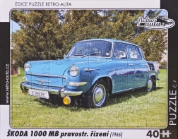 puzzle Škoda 1000 MB voitures rétro 40 pièces