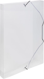 Archiefdoos A4 met elastiek transparant