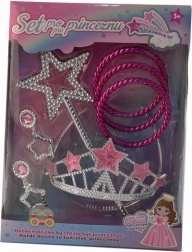 Princess set for kids with crown, earrings and bracelets