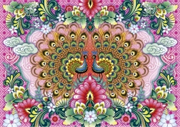 Indian Peafowl Puzzle 1500 Pieces