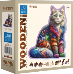 Wooden Puzzle WOODEN CITY Gentle Cat 150 Pieces