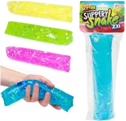 Waterworm XXL glinsterend antistress 25 cm