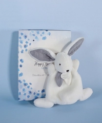 Doudou Pluche Konijntje in Luxe Cadeaudoos