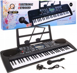 Kinderkeyboard met microfoon en muziekstandaard