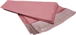 Enveloppes plastiques de messagerie roses 540 × 700 mm, lot de 50 pièces