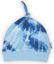 Blauw katoenen baby mutsje Nicol Tomi