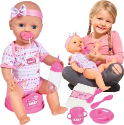 Simba New Born Baby functional doll 43 cm with potty and accessories
