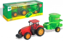 Tractor met aanhanger met vliegwiel