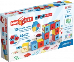 Geomag Magicube Words educatieve magnetische bouwset 55 stukjes