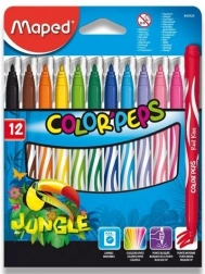 viltstiften Maped Color'Peps Jungle 12 stuks