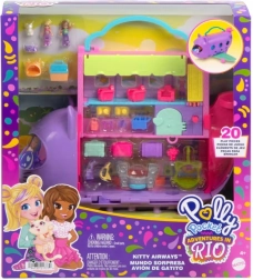 Polly Pocket Avonturen Vliegtuig met Katten