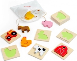 Bigjigs Toys jeu de voyage tactile Cherche et trouve – ferme
