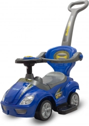 Kinderloopfiets 3-in-1 met duwstang Baby Mix Mega Car – blauw