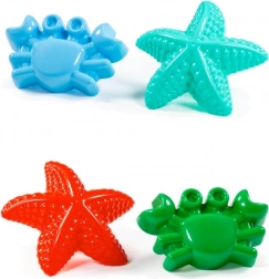 Kunststof zandvormpjes – zeedieren, 2 stuks