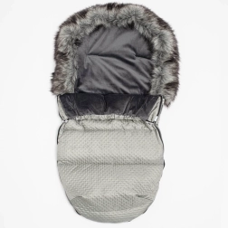 Chancelière d’hiver avec polaire New Baby Lux, gris