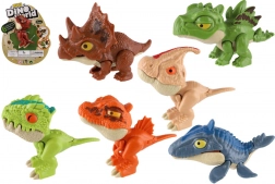 bijtende dinosaurus mini 8 cm – plastic figuurtje op kaart