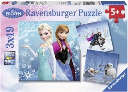 Ravensburger puzzel Frozen: winteravontuur 3×49 stukjes