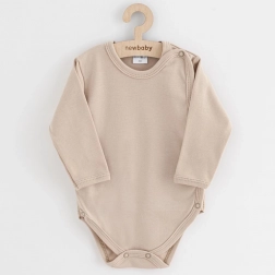infant bodysuit full-opening New Baby Classic II light beige