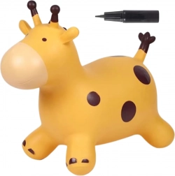 Woopie Springende Giraffe Geel met Pomp