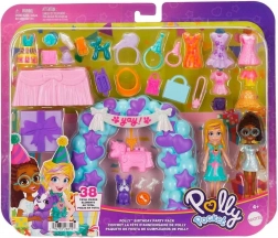Polly Pocket verjaardagsfeest – modieuze speelfset met poppen en accessoires