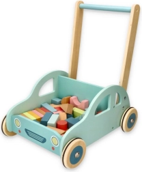 LELIN Wooden Walker with Blocks – Car