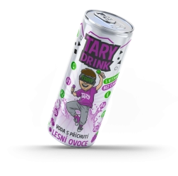 Eau pétillante saveur fruits des bois Tary Drink 0,25 l