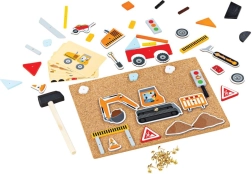 Bigjigs Toys creative hammering game transport