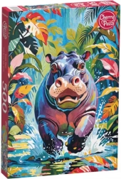 Puzzle Happy Hippo 500 pieces CHERRY PAZZI