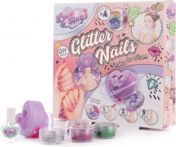 Set glinsterende nagels Love and Hugs
