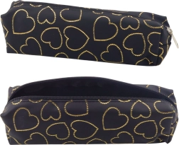 Black Gingerbread with Gold Hearts